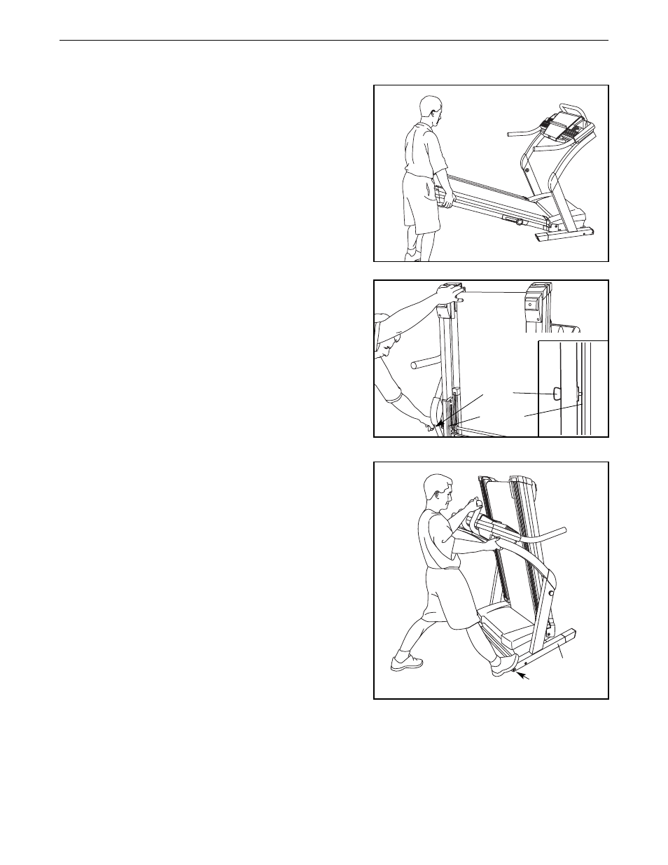 How to fold and move the treadmill | NordicTrack E 2500 NTL14941 User Manual | Page 26 / 34