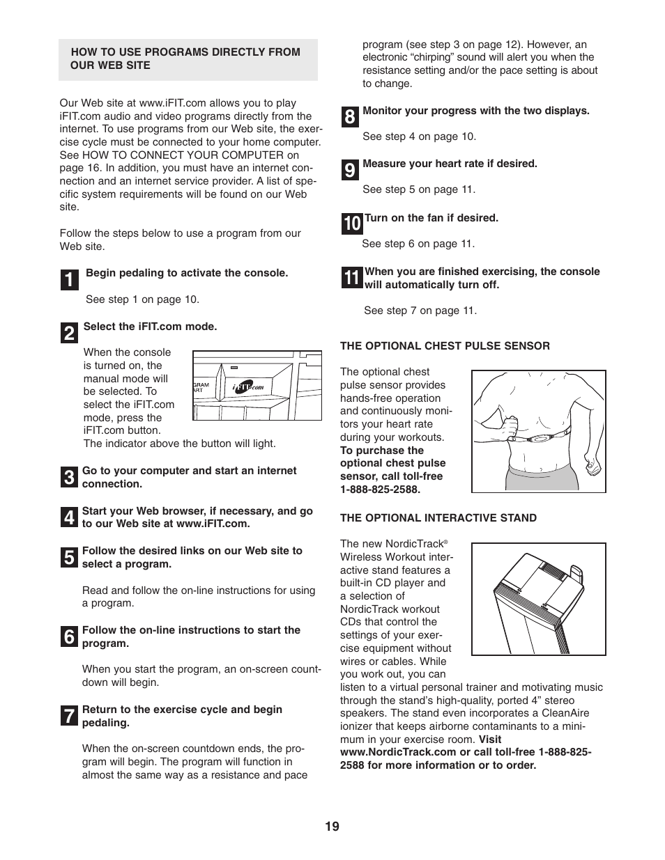 NordicTrack SL 705 NTC05940 User Manual | Page 19 / 24