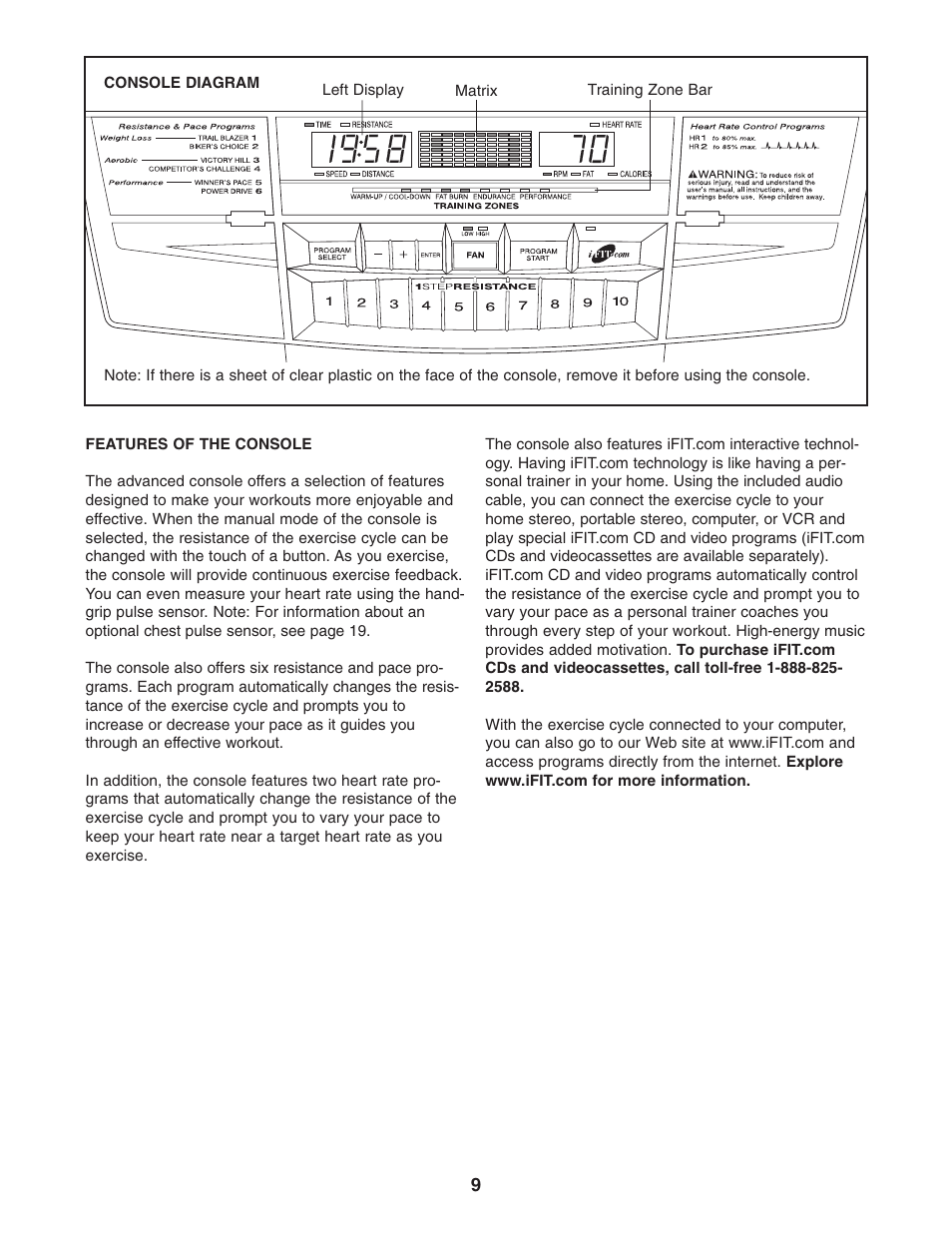 NordicTrack SL 705 NTC05940 User Manual | Page 9 / 24