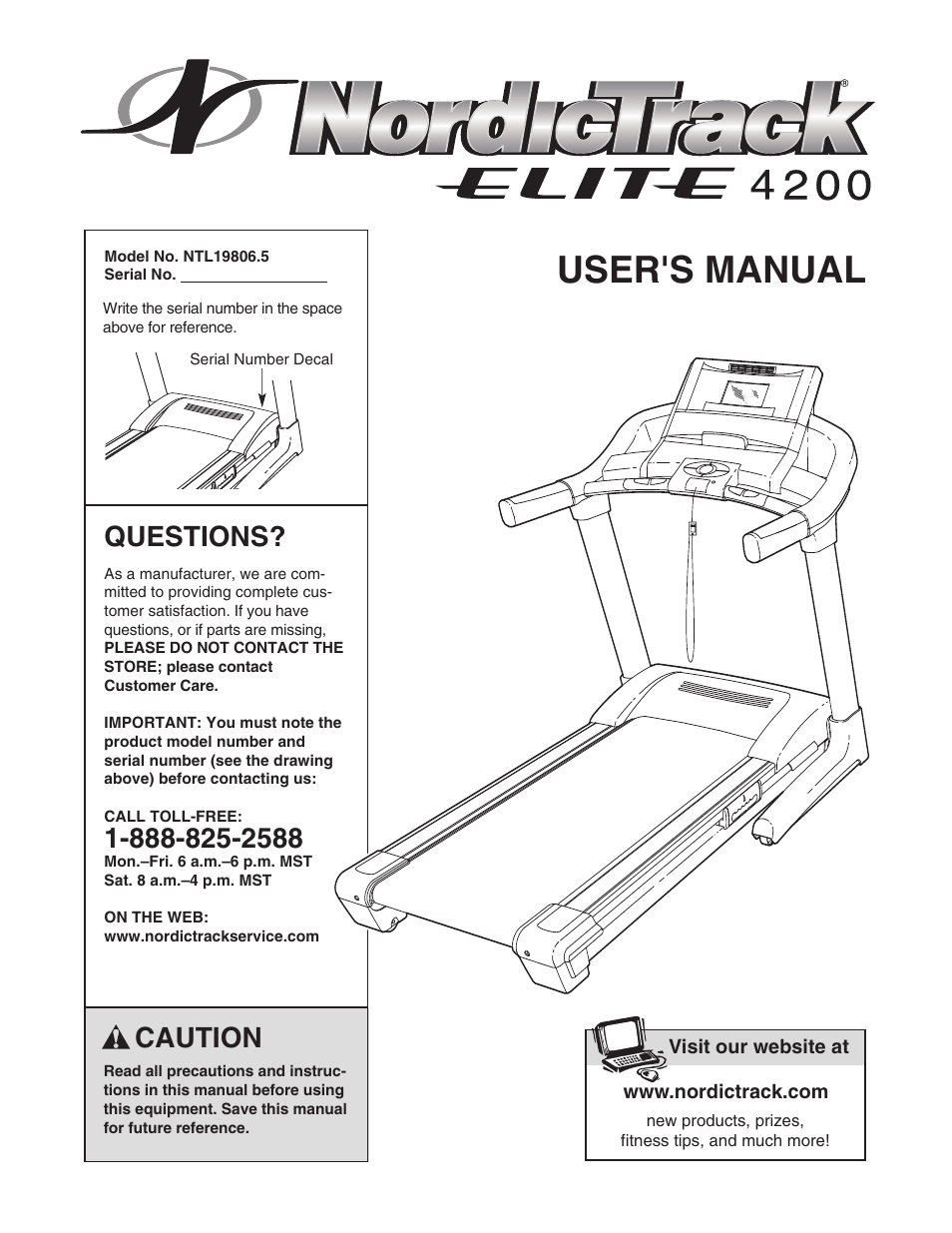 NordicTrack ELITE NTL19806.5 User Manual | 34 pages