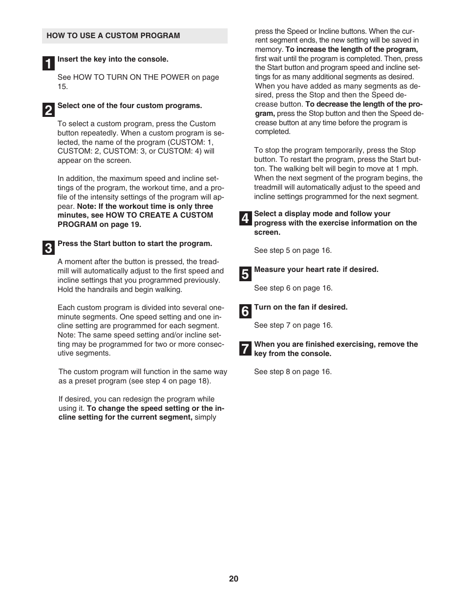 NordicTrack ELITE NTL19806.5 User Manual | Page 20 / 34