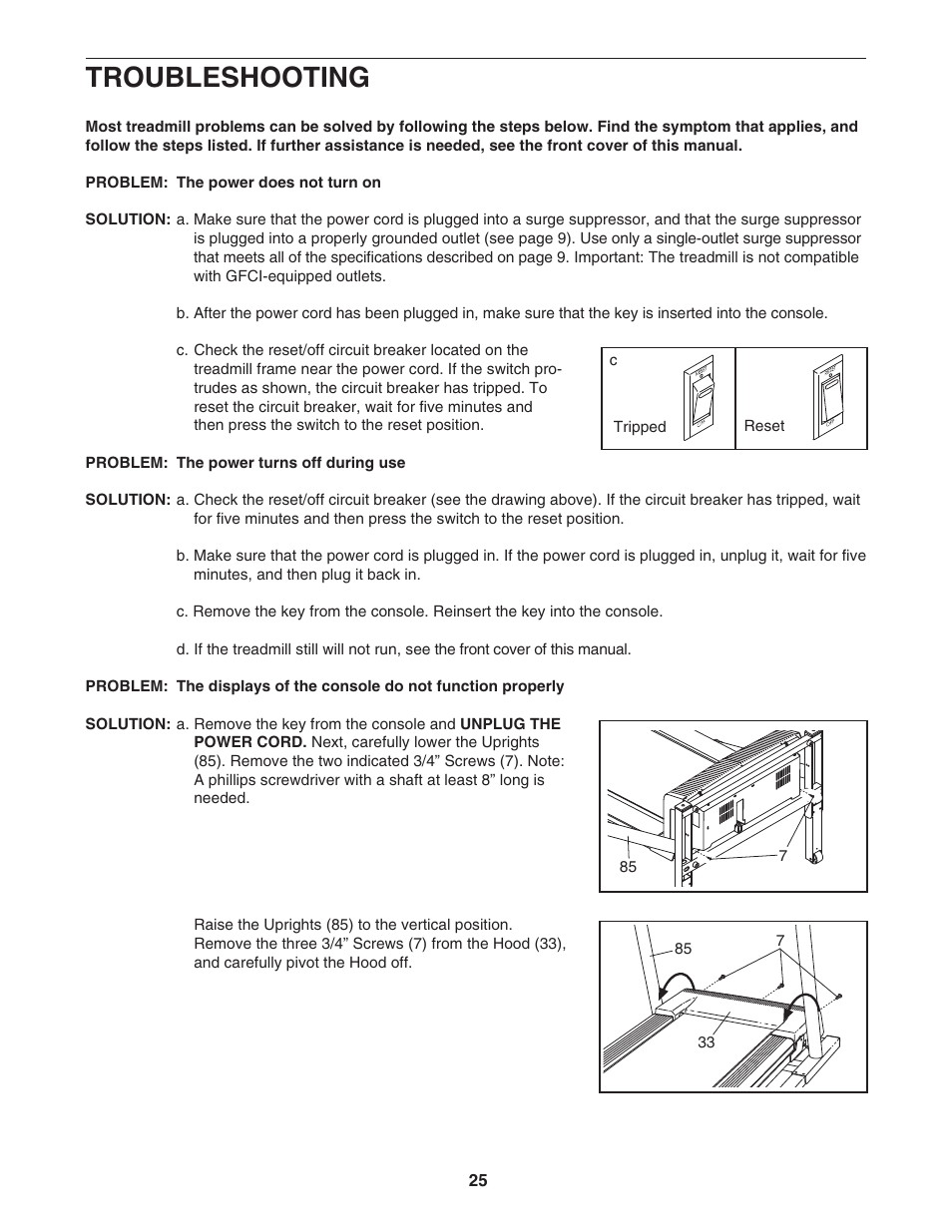 Troubleshooting | NordicTrack NTL10805.2 User Manual | Page 25 / 34