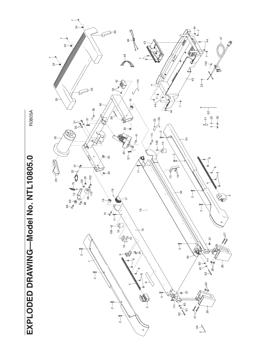 R0 8 0 5 a | NordicTrack C2150 NTL10805.0 User Manual | Page 32 / 34