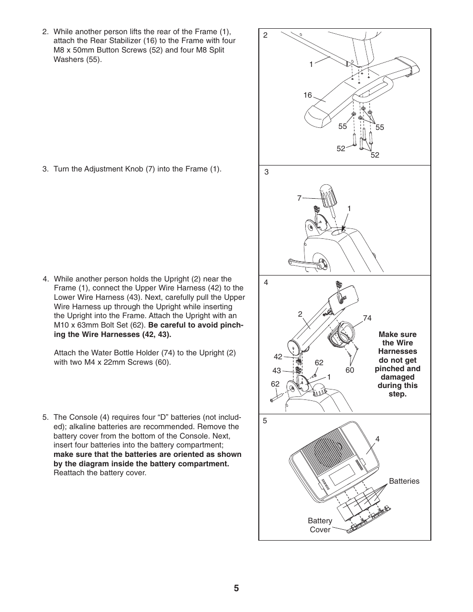 NordicTrack EXERCISE CYCLE 30507.0 User Manual | Page 5 / 24