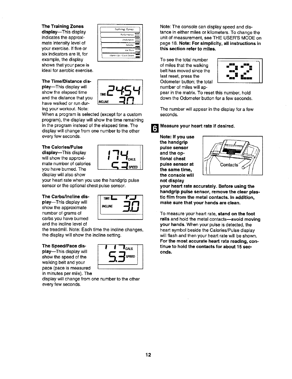 Measure your heart rate if desired | NordicTrack C2255 NTL07806.2 User Manual | Page 12 / 32