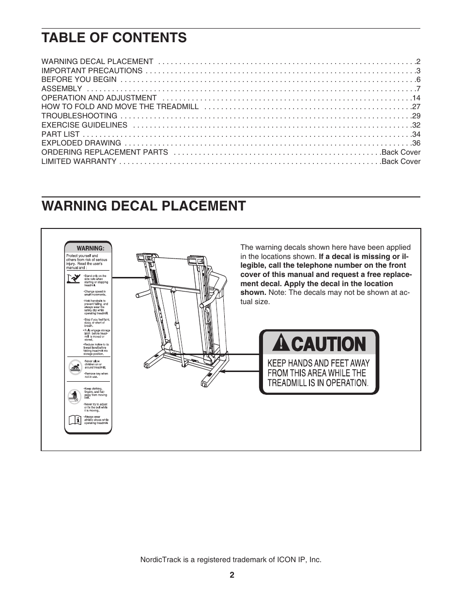 NordicTrack ViewPoint NTL13007.0 User Manual | Page 2 / 40