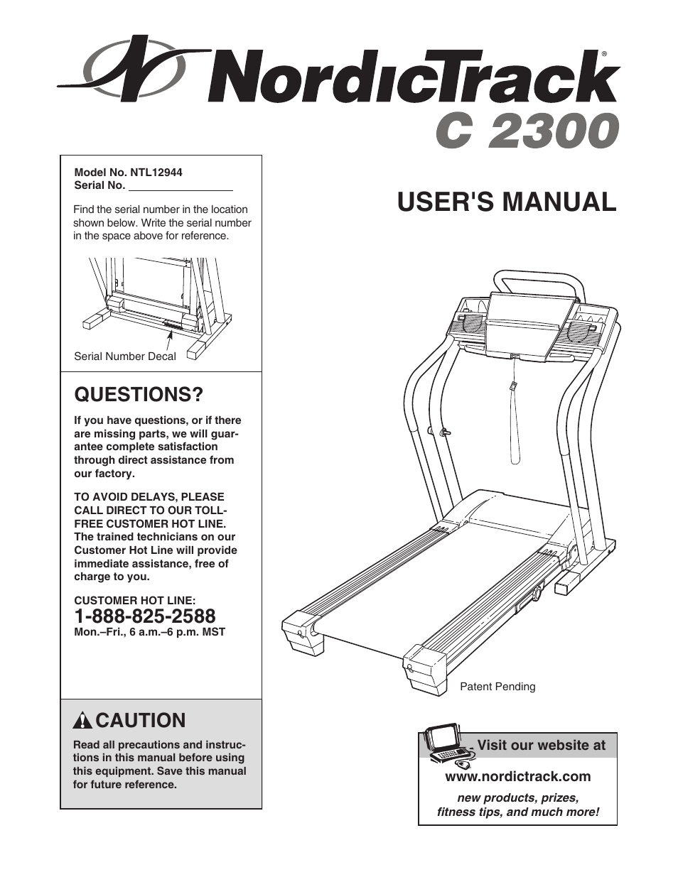 NordicTrack C2300 NTL12944 User Manual | 34 pages