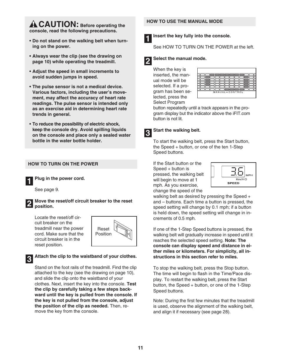 NordicTrack C2300 NTL12944 User Manual | Page 11 / 34