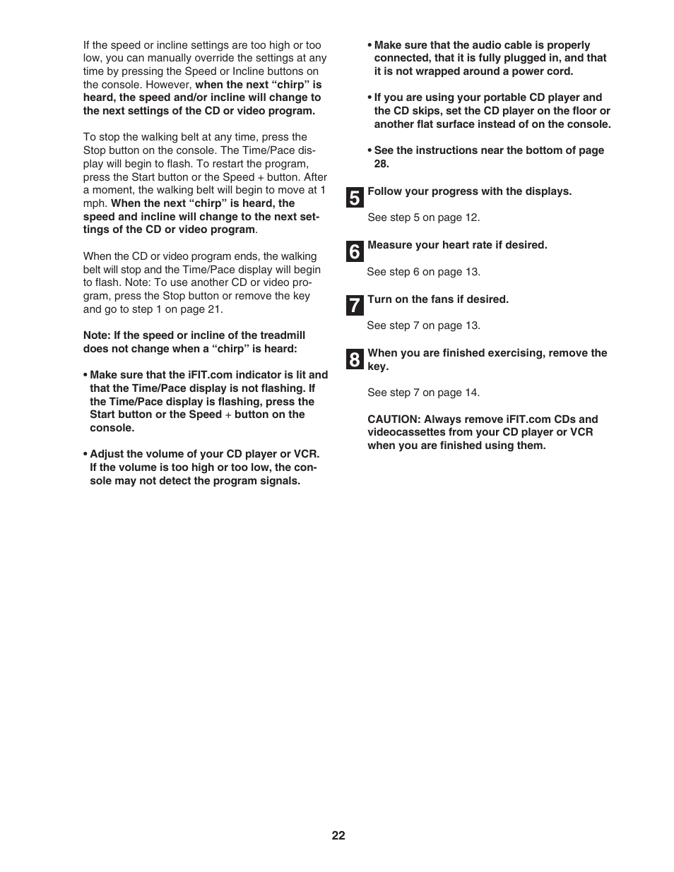 NordicTrack C2300 NTL12944 User Manual | Page 22 / 34
