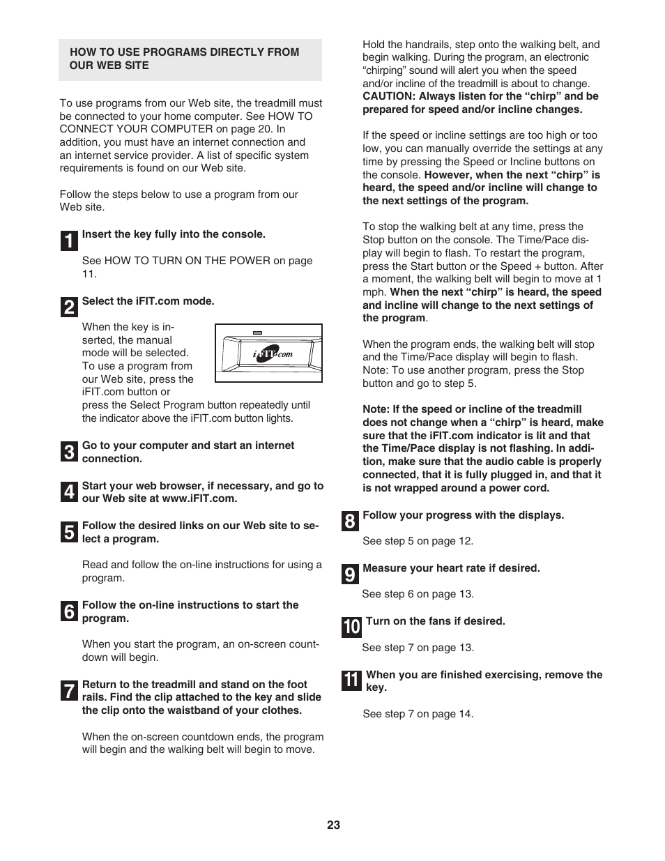 NordicTrack C2300 NTL12944 User Manual | Page 23 / 34