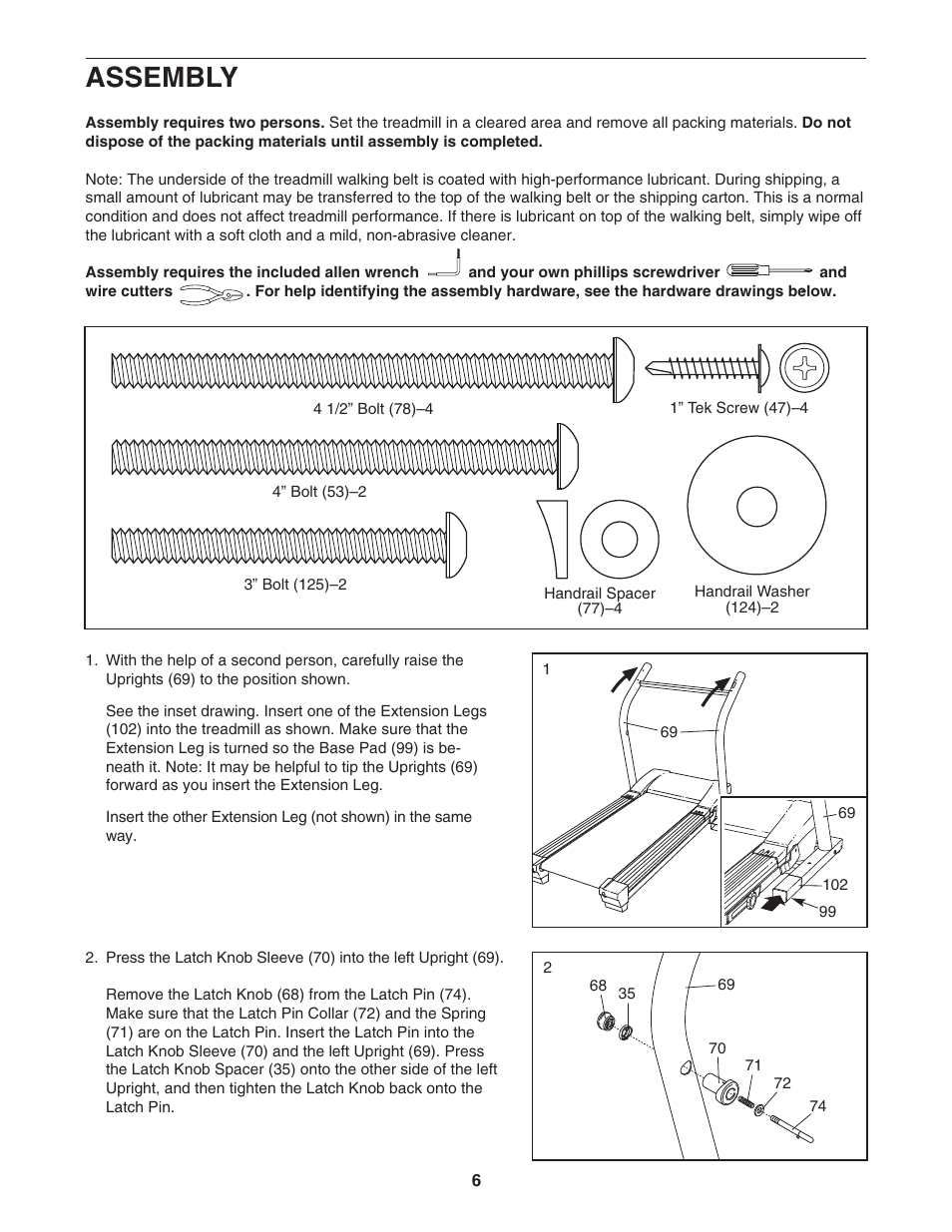 Assembly | NordicTrack C2300 NTL12944 User Manual | Page 6 / 34