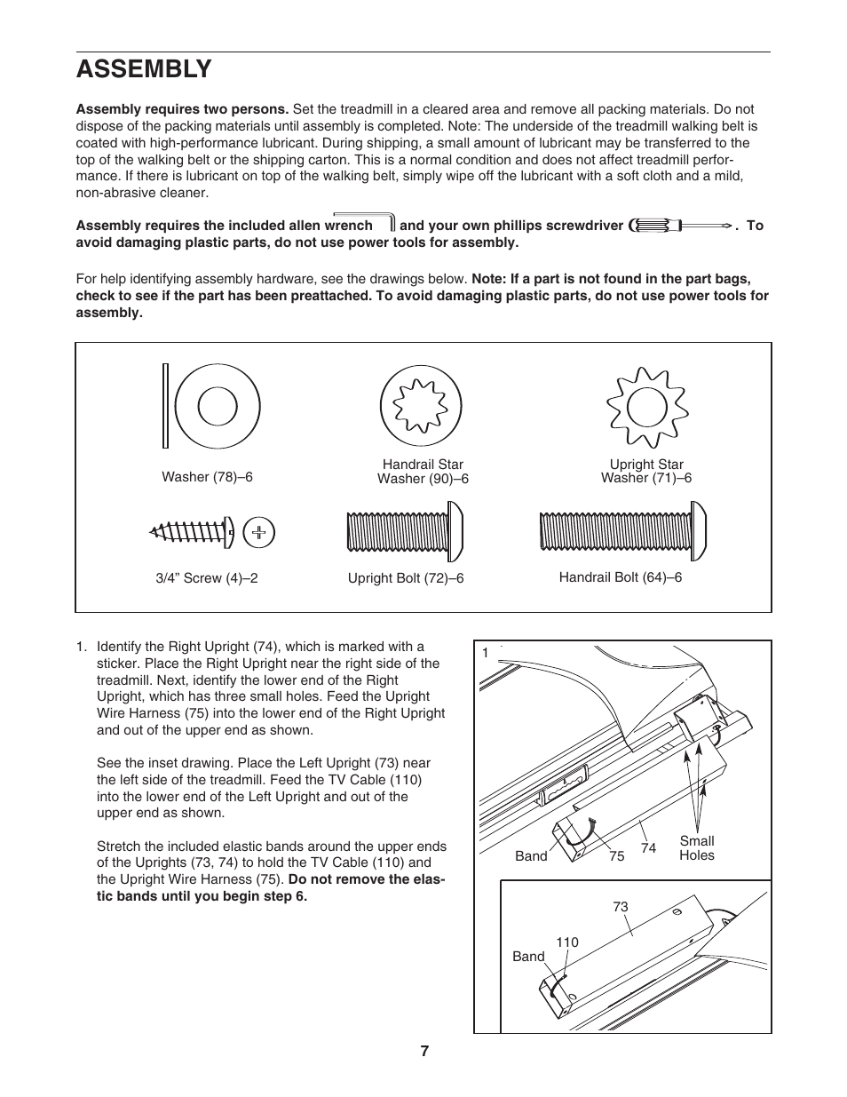 Assembly | NordicTrack NTL21905.1 User Manual | Page 7 / 38