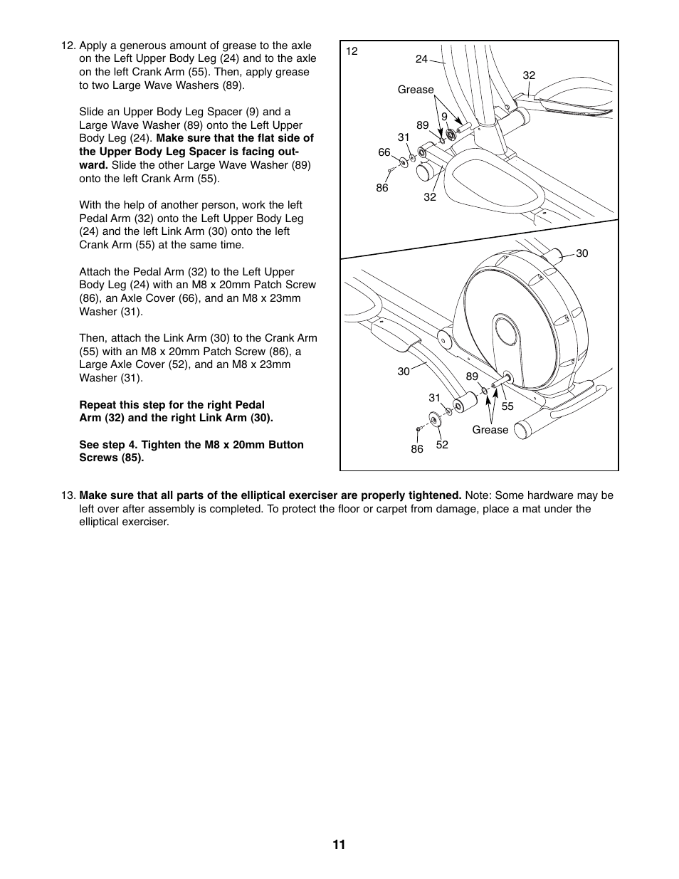 NordicTrack Audiostrider NTEL7506.2 User Manual | Page 11 / 28