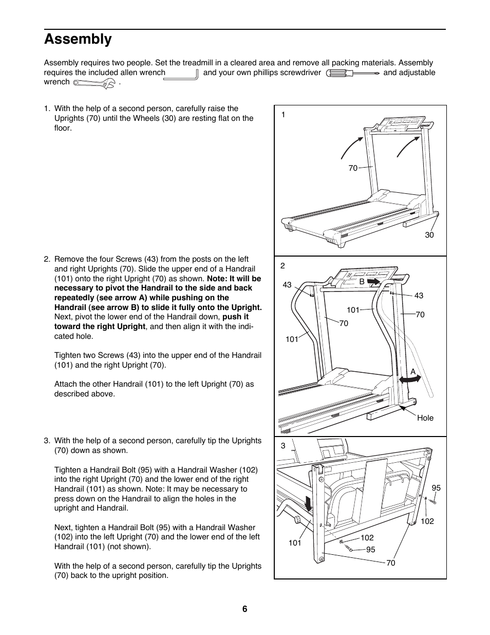 Assembly | NordicTrack 831.298821 User Manual | Page 6 / 34