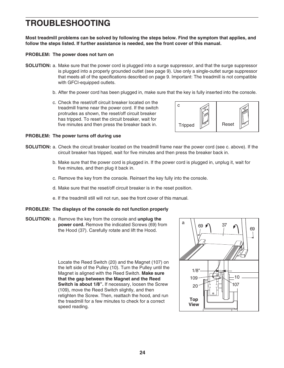 Troubleshooting | NordicTrack APEX 6000 NTL21005.0 User Manual | Page 24 / 36
