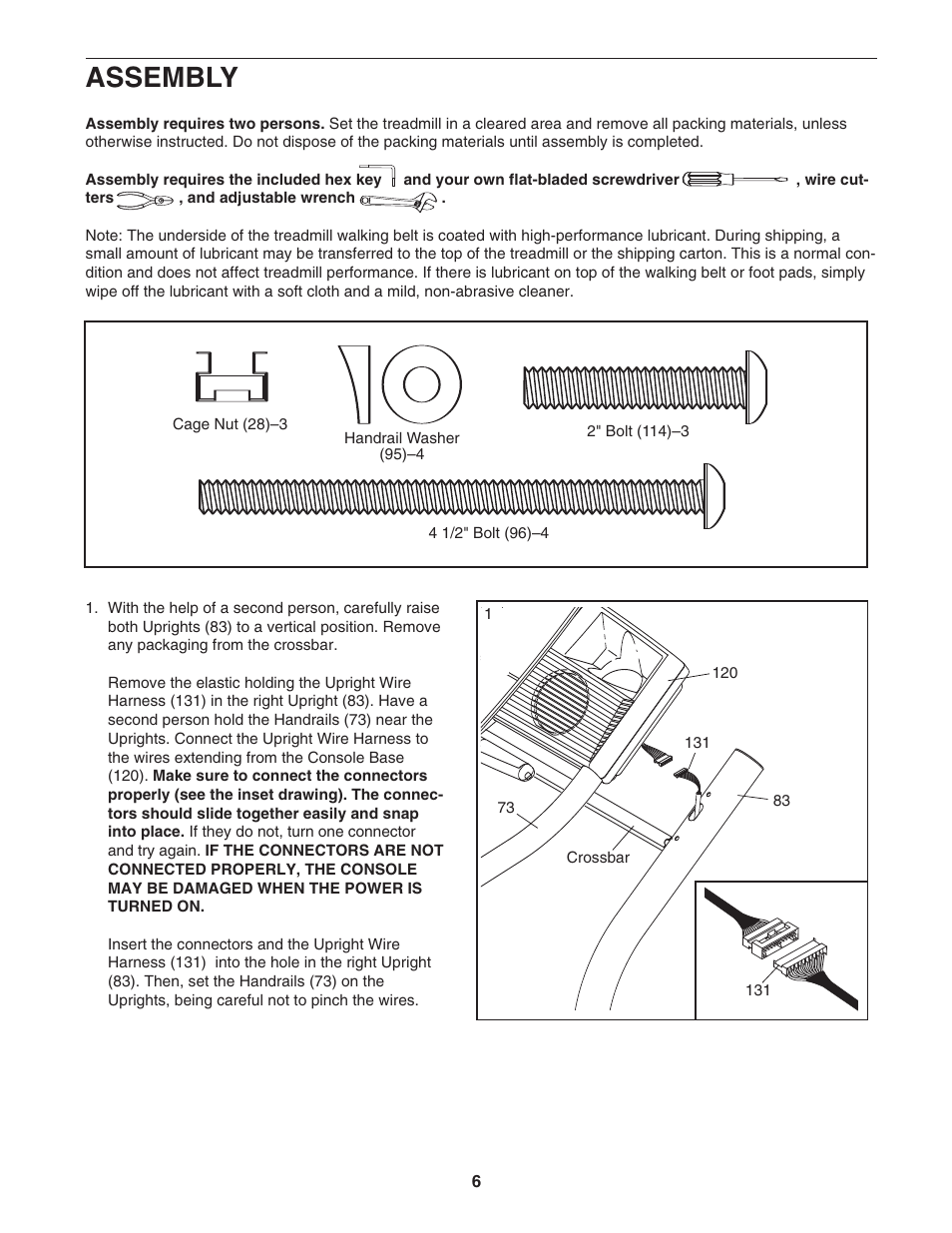 Assembly | NordicTrack APEX 6000 NTL21005.0 User Manual | Page 6 / 36