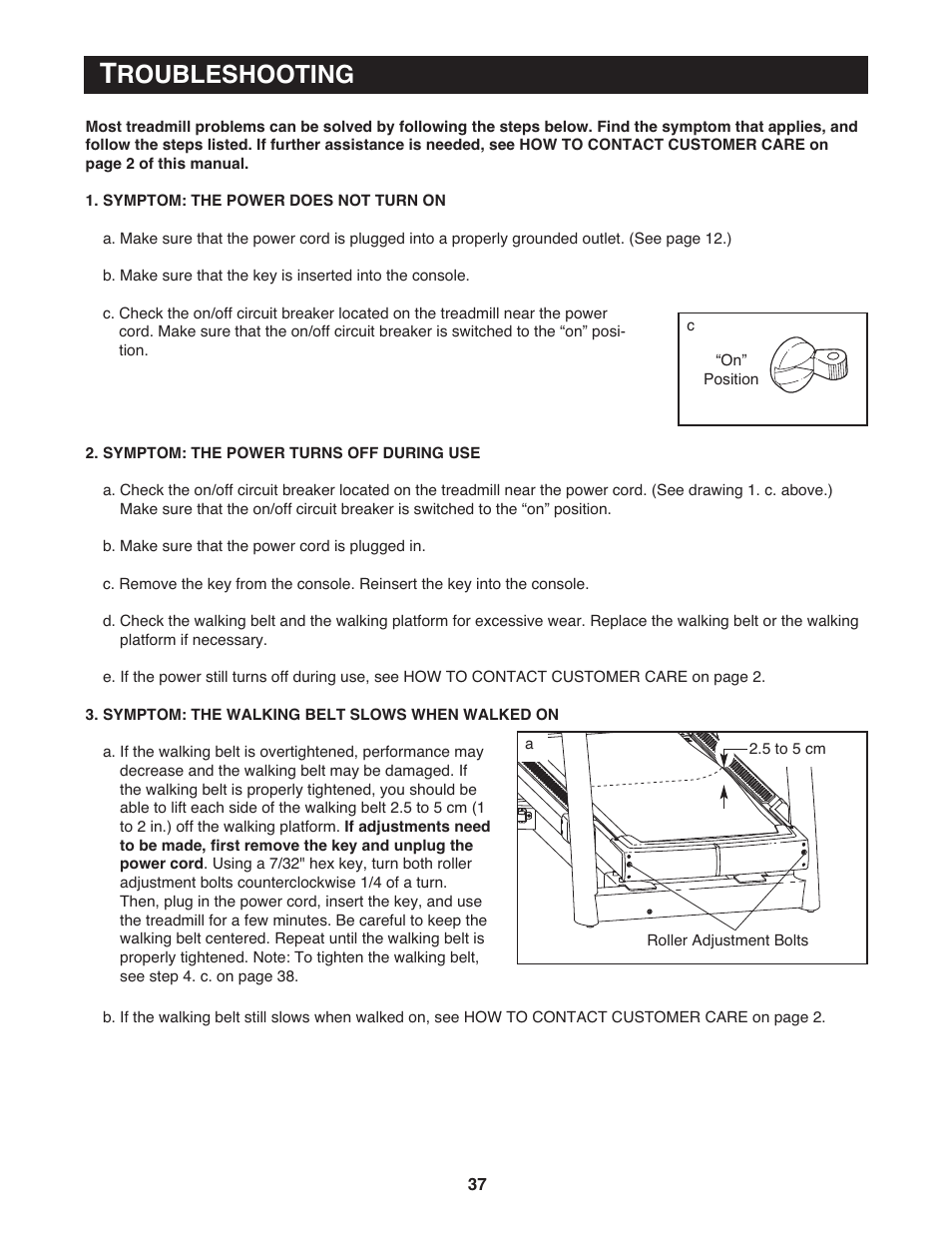 Roubleshooting | NordicTrack None User Manual | Page 39 / 52