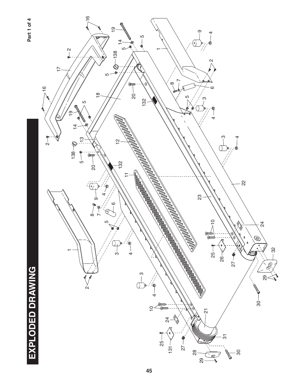 Ex pl o de d dr aw in g | NordicTrack None User Manual | Page 47 / 52