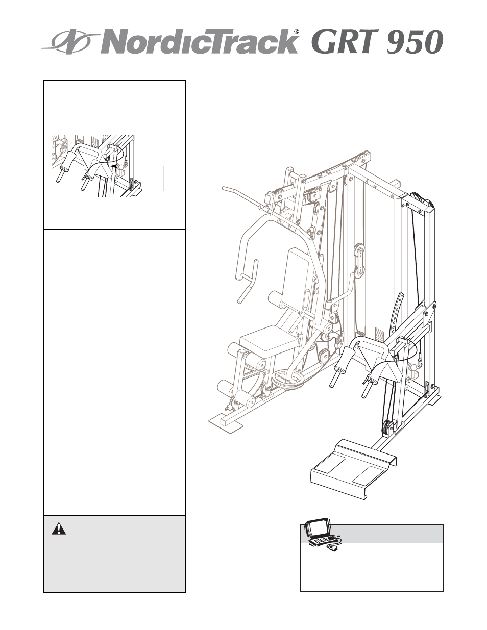 NordicTrack GRT 950 NTSY39210 User Manual | 15 pages