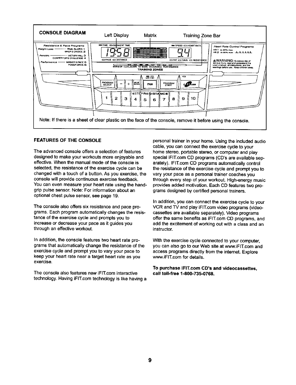 NordicTrack NTC59020 User Manual | Page 9 / 24