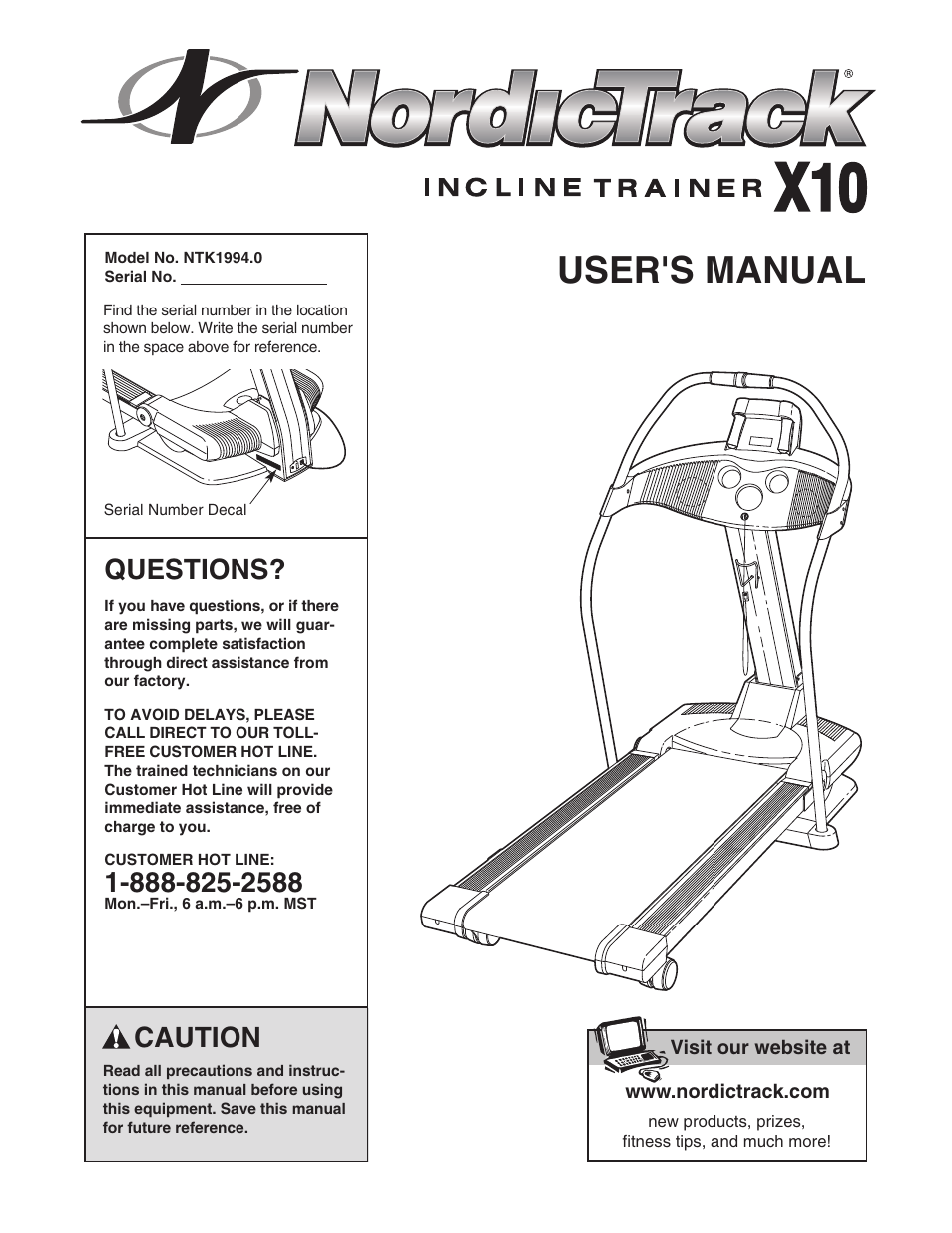 NordicTrack NTK1994.0 User Manual | 38 pages