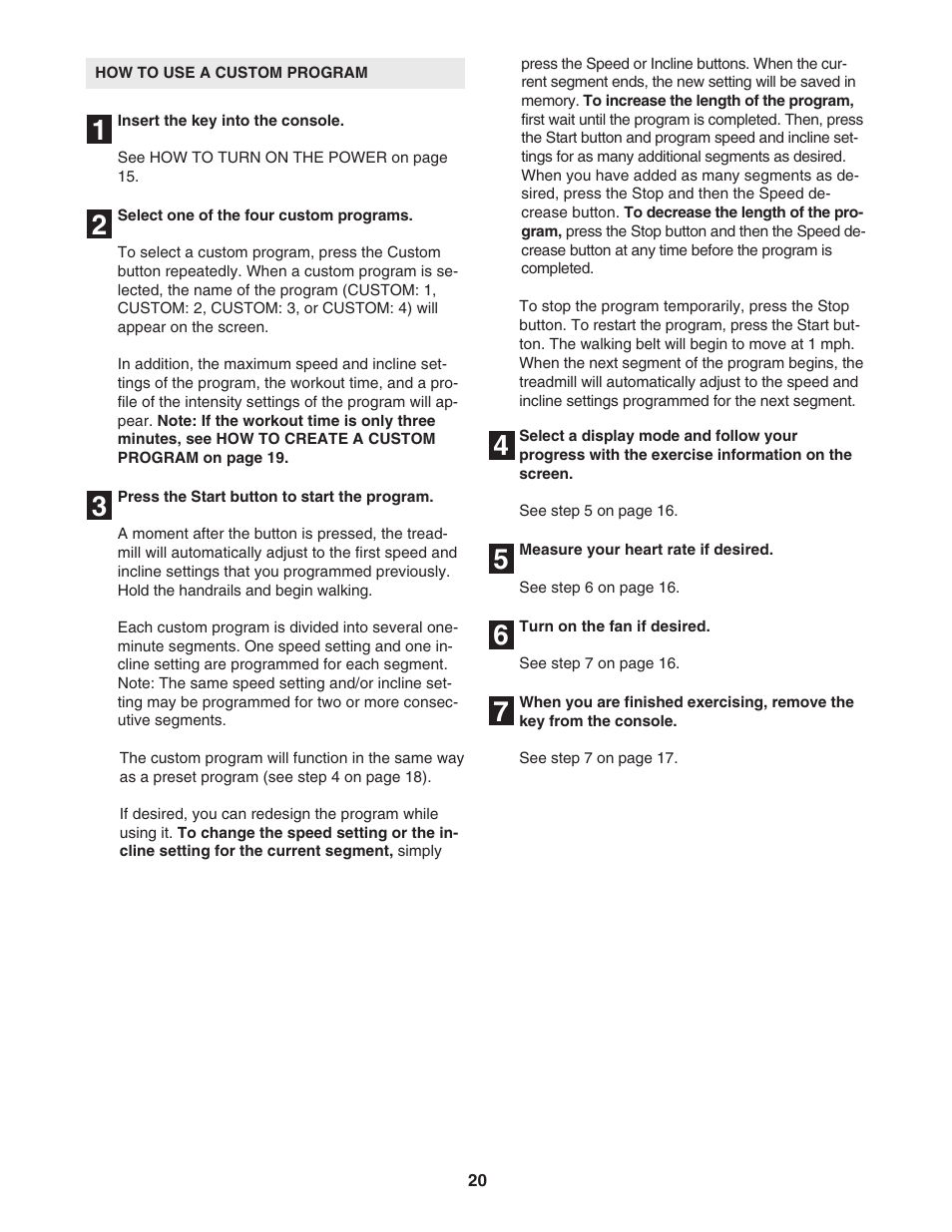 NordicTrack ELITE NTL19806.0 User Manual | Page 20 / 34