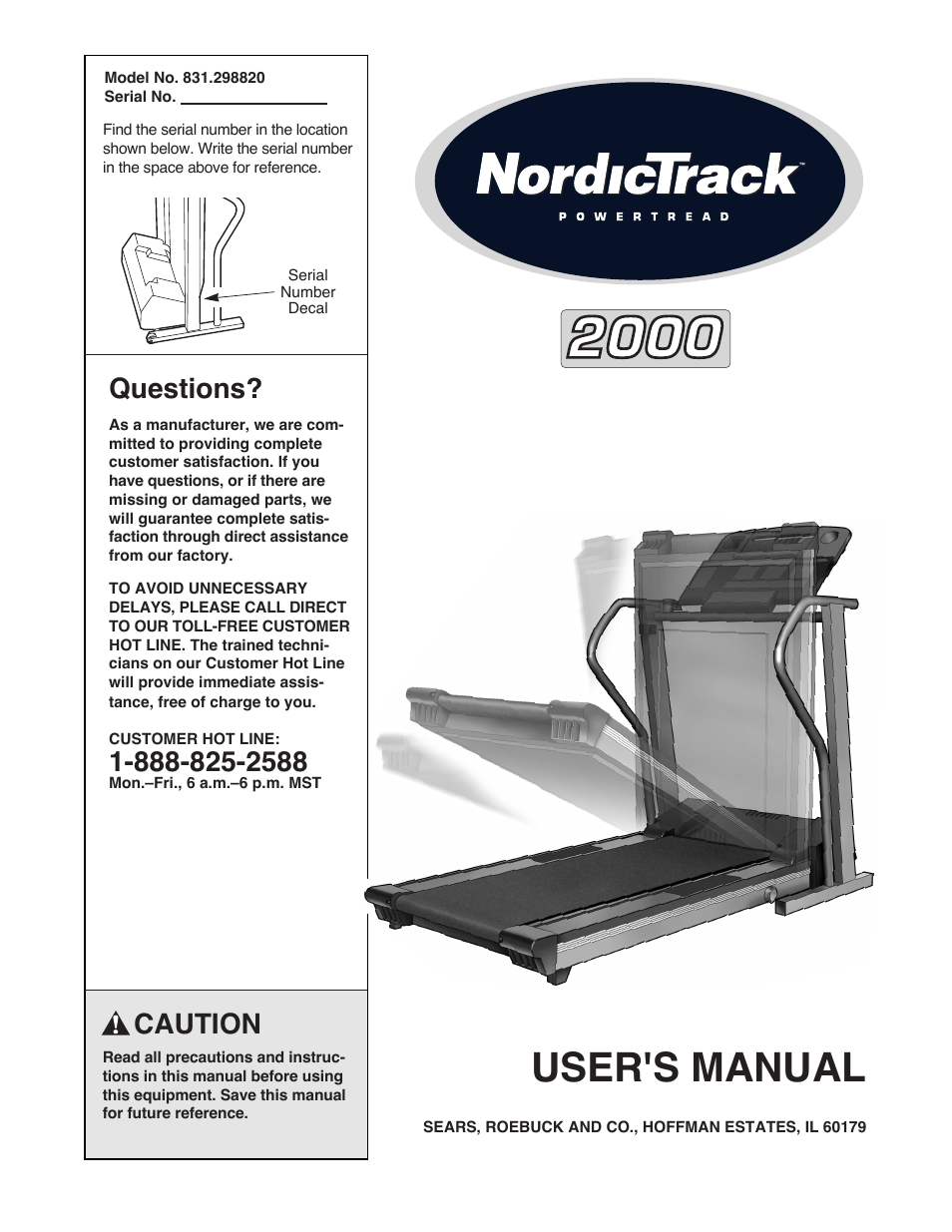 NordicTrack 2000 User Manual | 34 pages