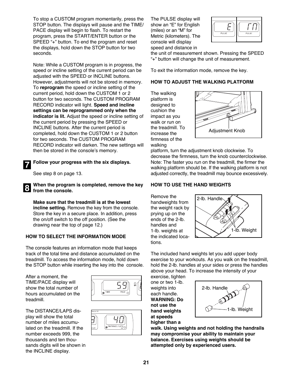 NordicTrack 2000 User Manual | Page 21 / 34