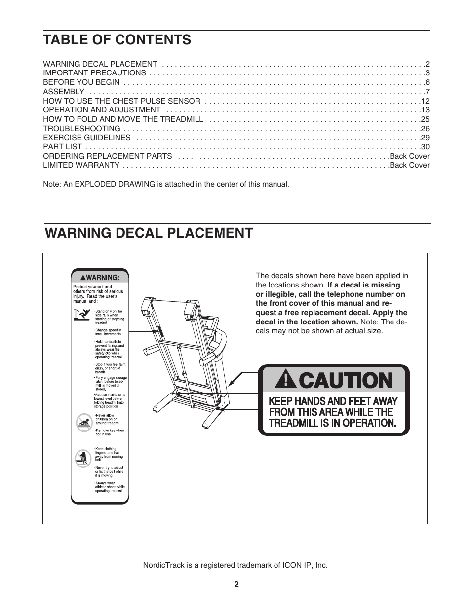 NordicTrack NTL19806.3 User Manual | Page 2 / 34