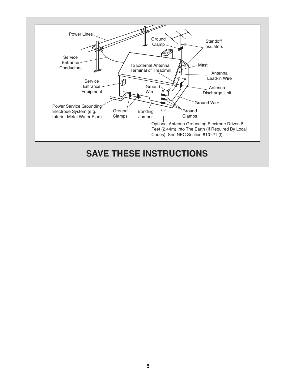 Save these instructions | NordicTrack NTL19806.3 User Manual | Page 5 / 34
