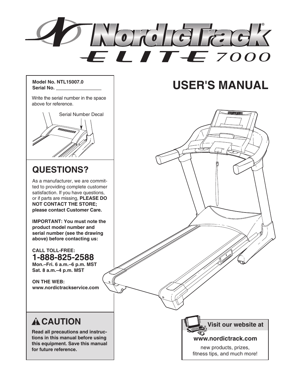 NordicTrack ELITE NTL15007.0 User Manual | 34 pages