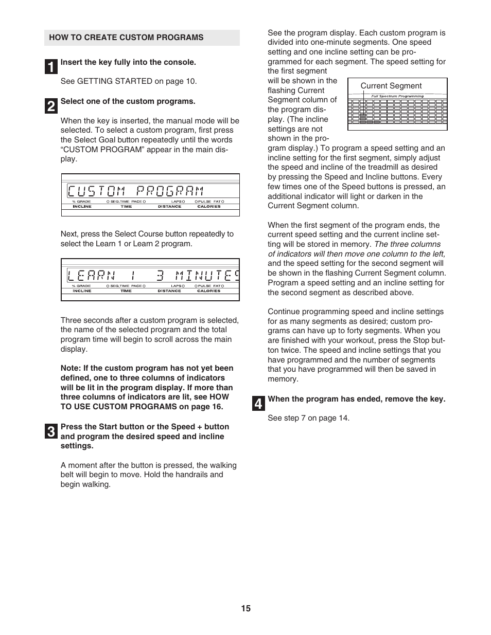 NordicTrack E 2500 NTL14942 User Manual | Page 15 / 34