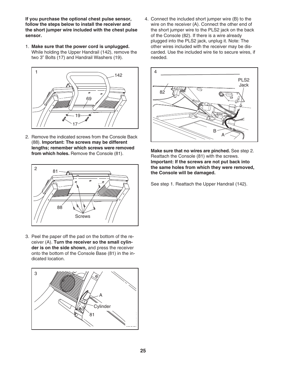 NordicTrack E 2500 NTL14942 User Manual | Page 25 / 34