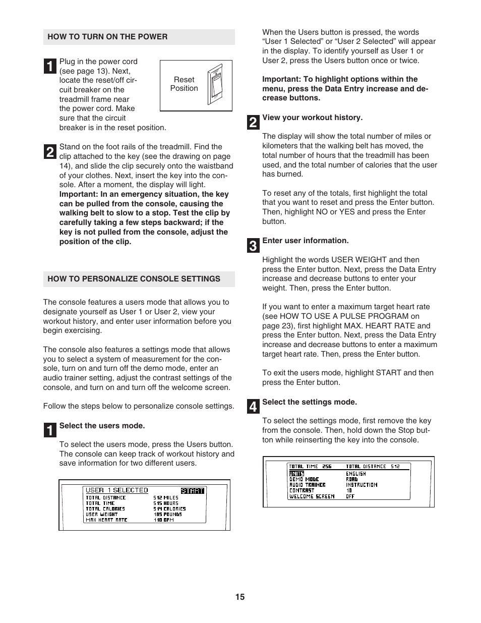 NordicTrack ELITE NTL21905.0 User Manual | Page 15 / 38