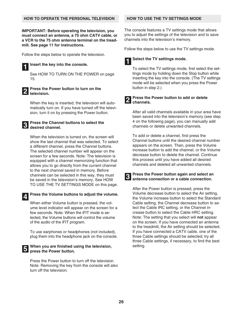 NordicTrack ELITE NTL21905.0 User Manual | Page 26 / 38