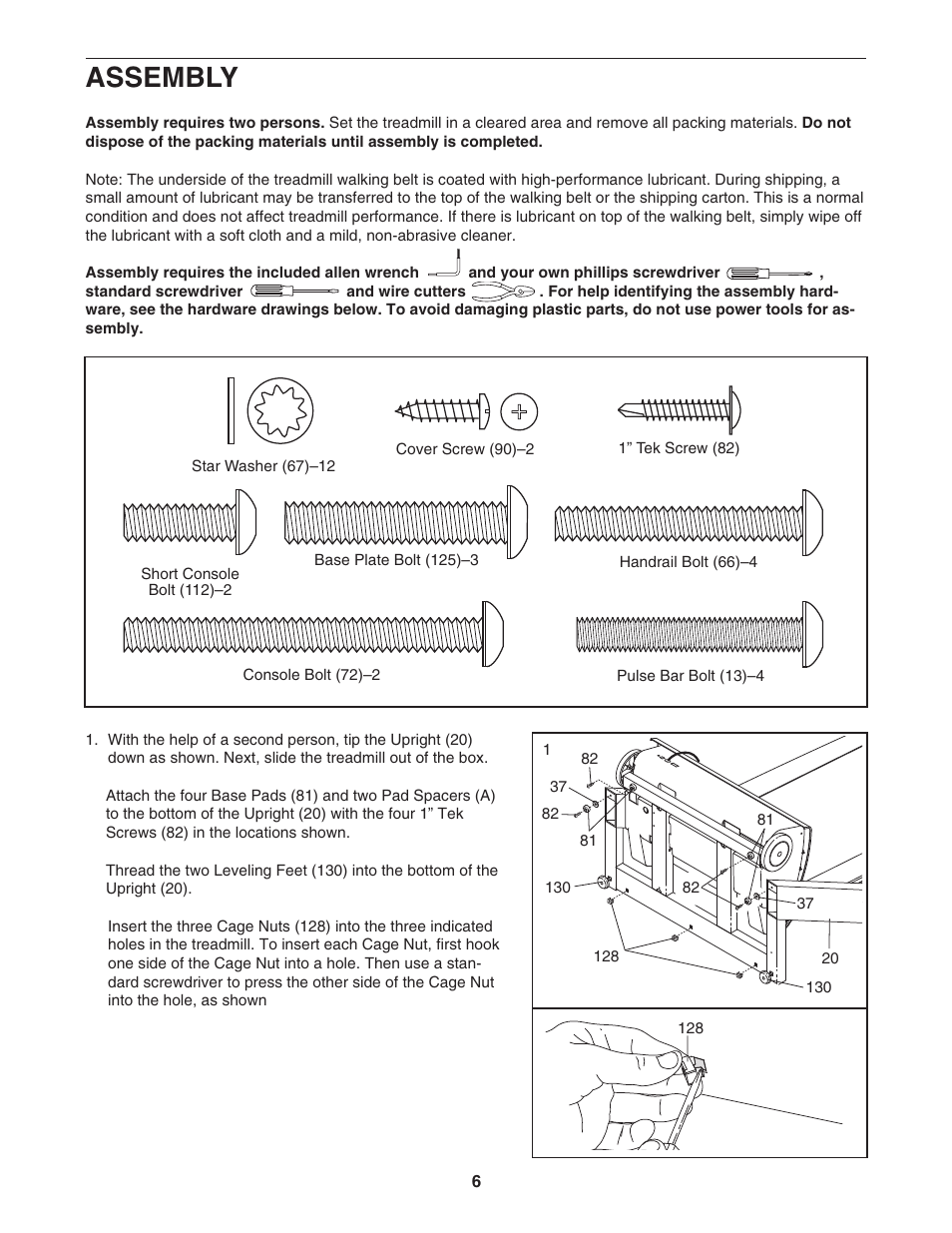 Assembly | NordicTrack NTL2295.0 User Manual | Page 6 / 38