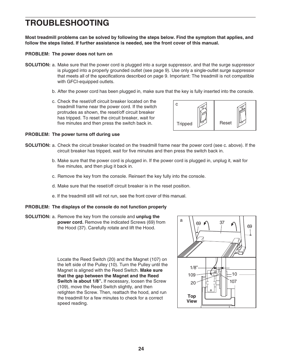 Troubleshooting | NordicTrack NTL27005.0 User Manual | Page 24 / 34