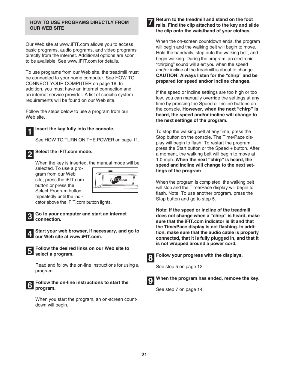 NordicTrack NCTL10840 User Manual | Page 21 / 34