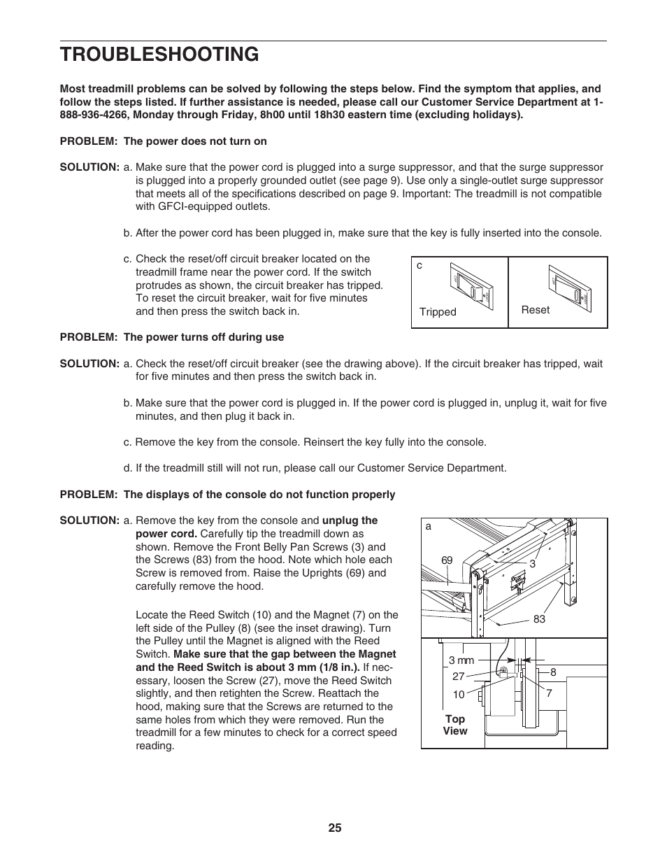 Troubleshooting | NordicTrack NCTL10840 User Manual | Page 25 / 34