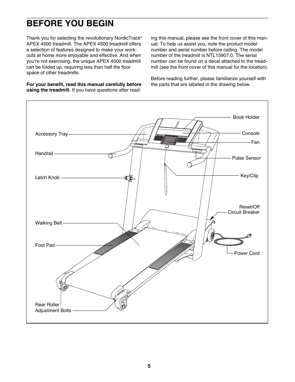 Before you begin | NordicTrack NTL15907.0 User Manual | Page 5 / 32