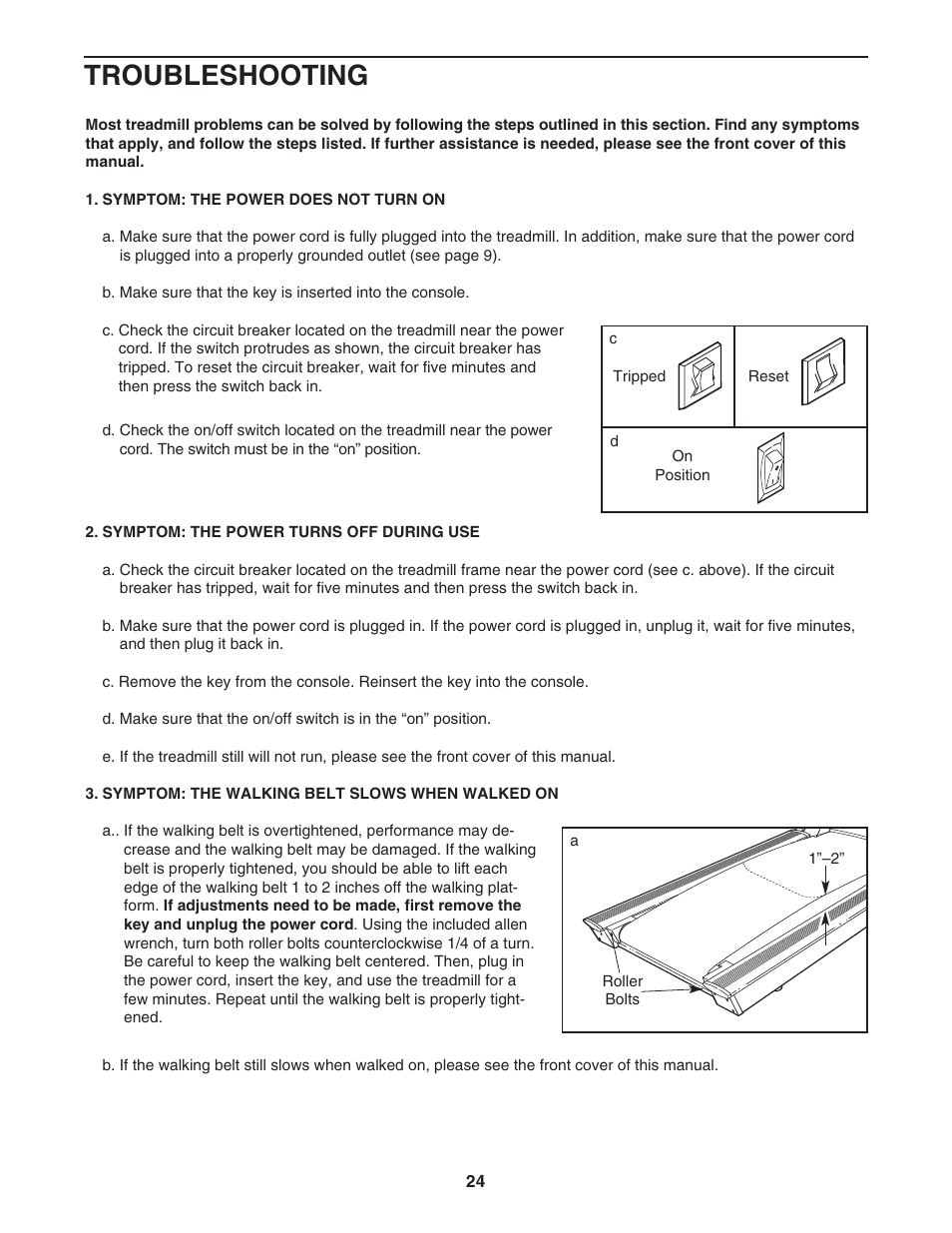 Troubleshooting | NordicTrack NTL29105.0 User Manual | Page 24 / 32