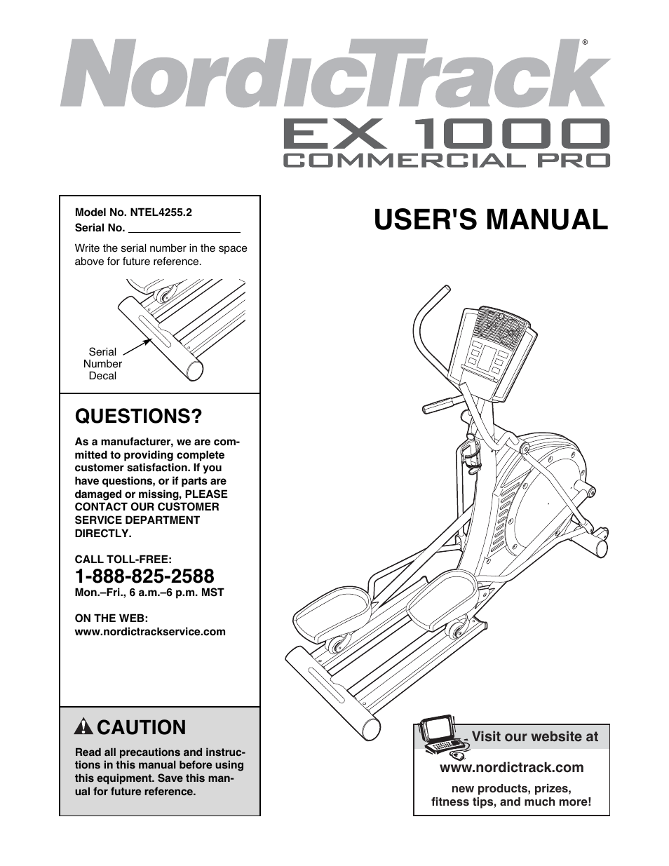 NordicTrack NTEL4255.2 User Manual | 28 pages