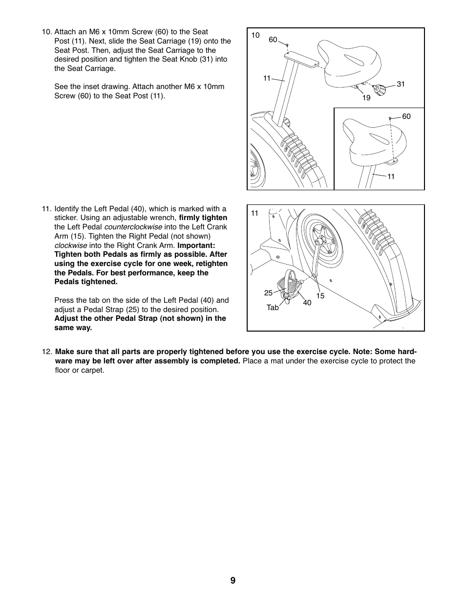 NordicTrack U300 NTEX3196.0 User Manual | Page 9 / 24