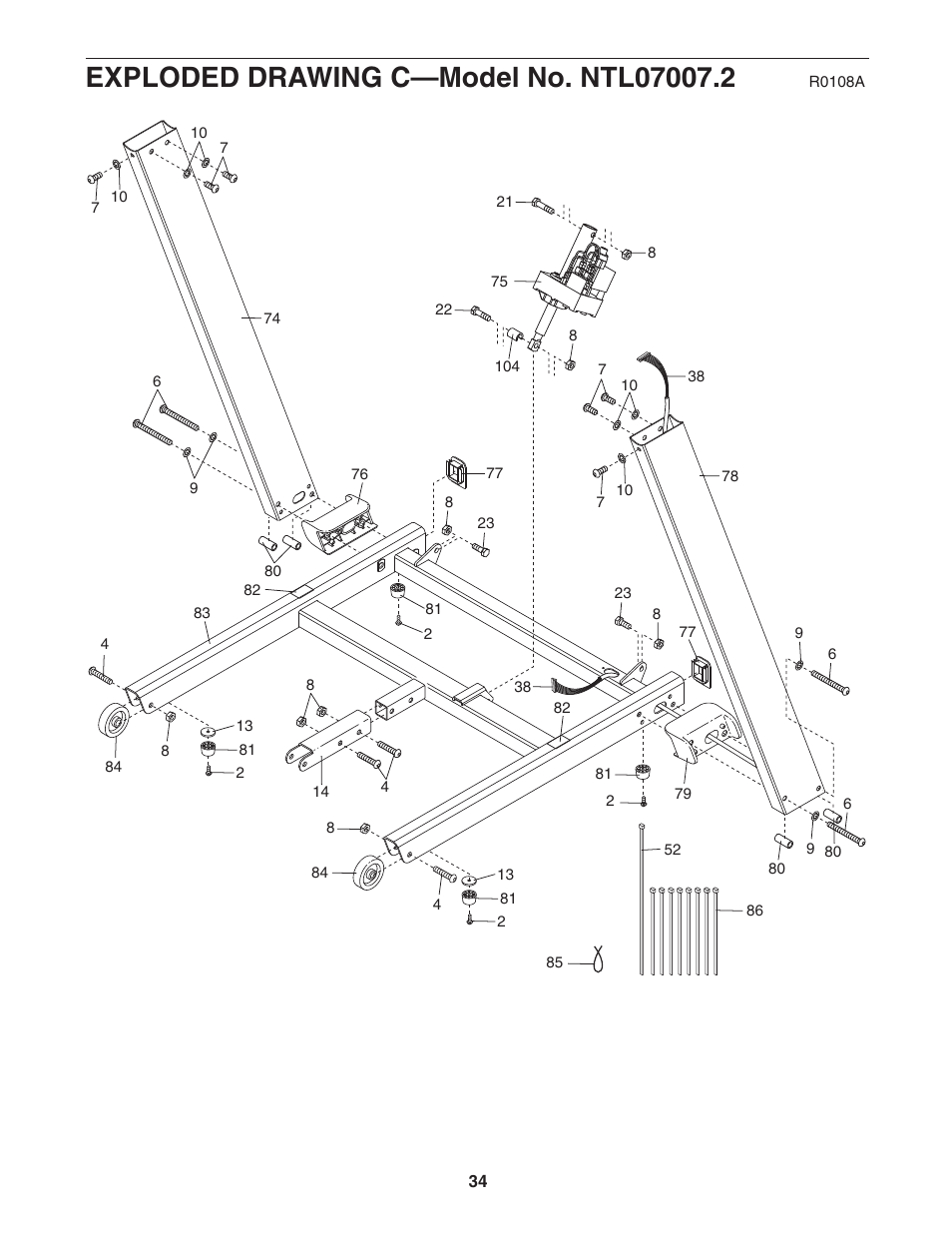 NordicTrack A2350 NTL07007.2 User Manual | Page 34 / 36