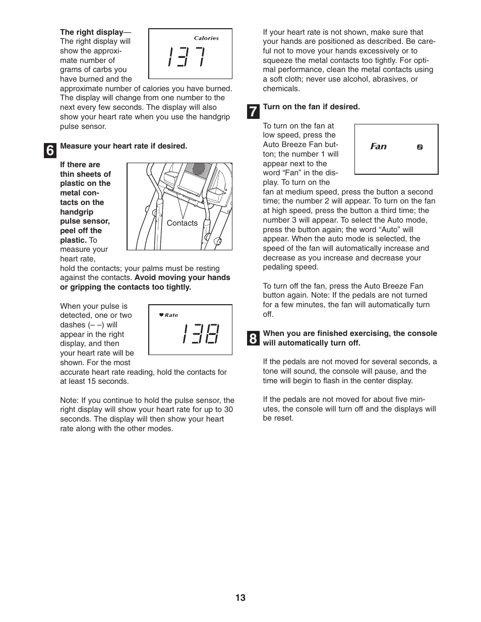 NordicTrack CX 1055 elliptical exerciser 30508.0 User Manual | Page 13 / 28