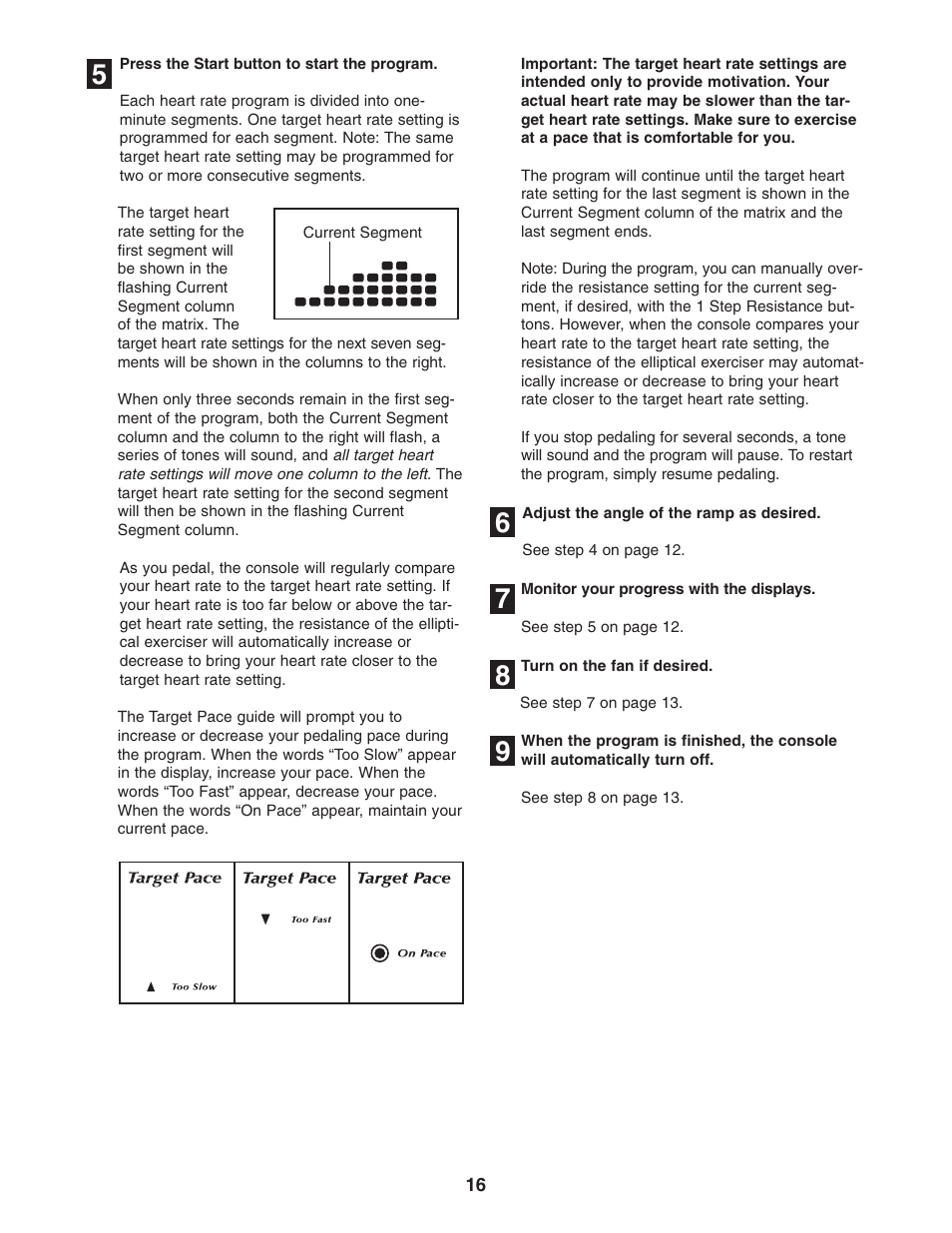 NordicTrack CX 1055 elliptical exerciser 30508.0 User Manual | Page 16 / 28