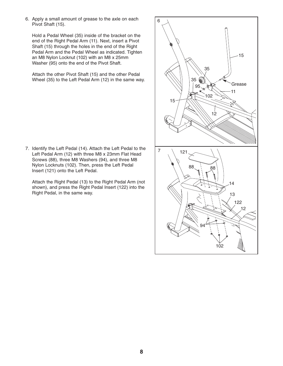 NordicTrack CX 1055 elliptical exerciser 30508.0 User Manual | Page 8 / 28