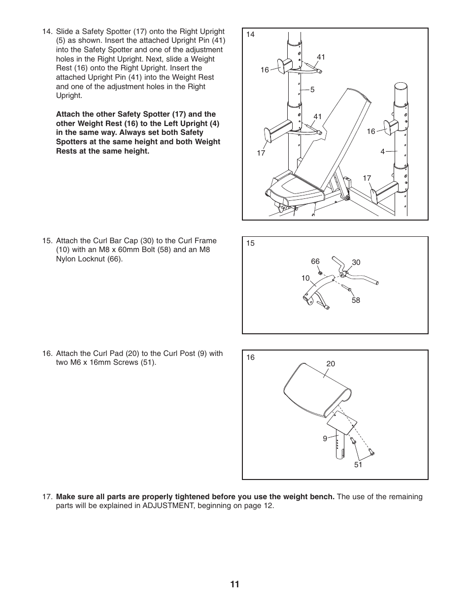 NordicTrack Competition 831.15718.0 User Manual | Page 11 / 20