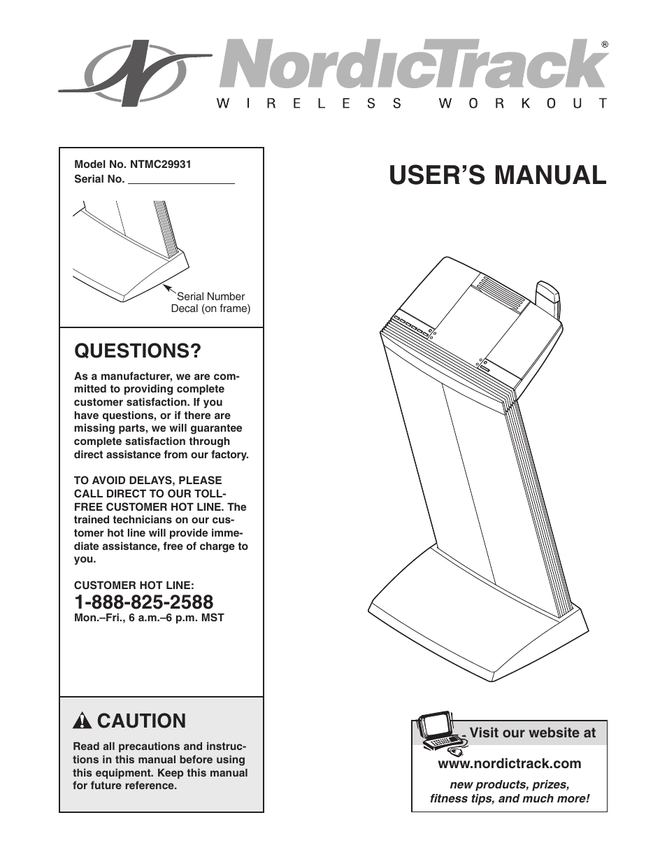 NordicTrack NTMC29931 User Manual | 12 pages