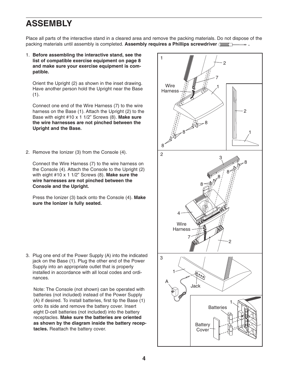 Assembly | NordicTrack NTMC29931 User Manual | Page 4 / 12